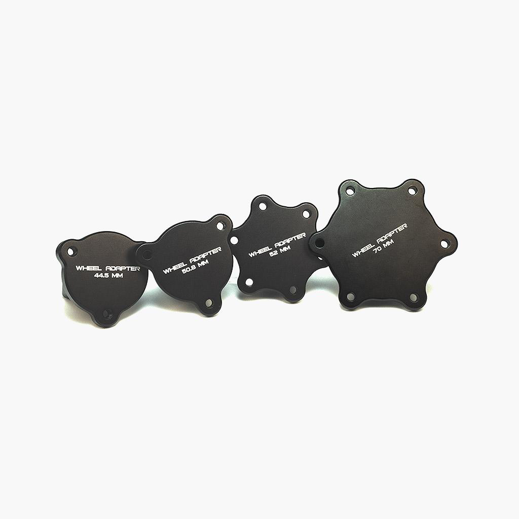 Sim-Lab XERO-PLAY quick release installed on a direct-drive wheelbase shaft