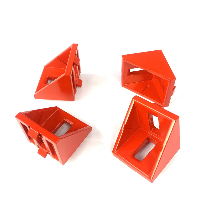 SimXPro 4x Corner bracket - 4040 Aluminium Racing Red SimXPro SimXPro Corner brackets  Sim Race Webshop B.V.