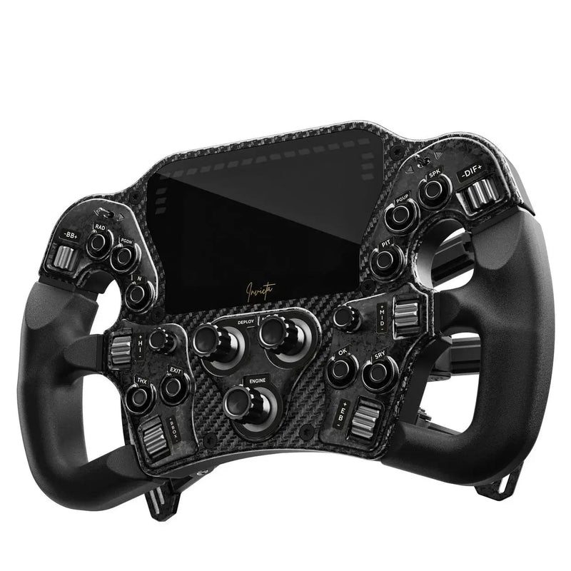 Asetek SimSports Invicta Formula Wheel – Black on Black Edition Asetek SimSports Asetek SimSports Steering Wheel  Sim Race Webshop B.V.