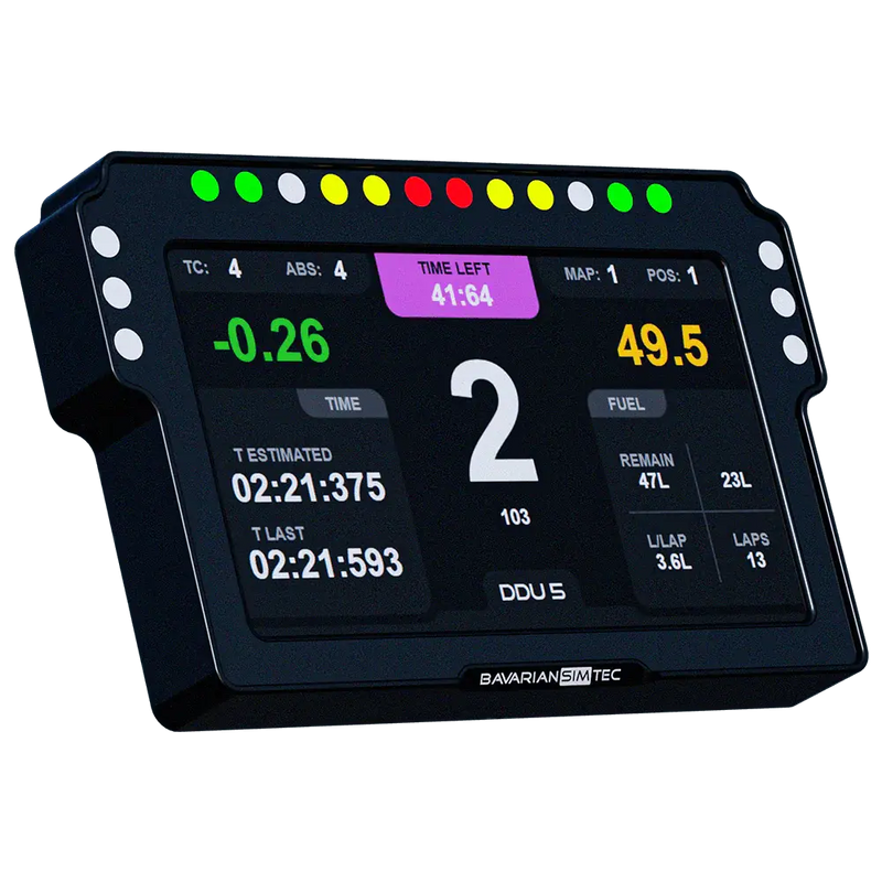 Bavarian Sim Tec DDU5 - Dashboard Bavarian Sim Tec Bavarian Sim Tec Data Display (DDU)  Sim Race Webshop B.V.