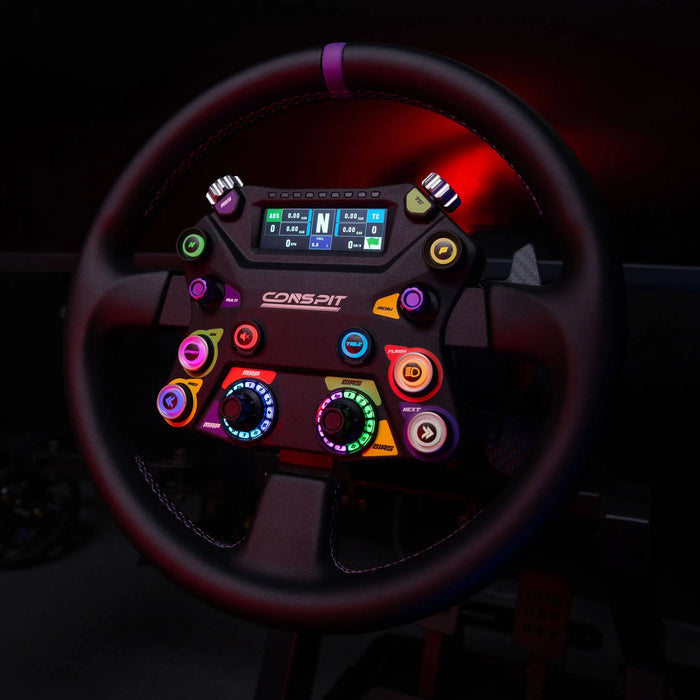 CONSPIT 310 APEX Wheel – ARGB, 2.99" Display, Dual Paddles (310 mm) Conspit