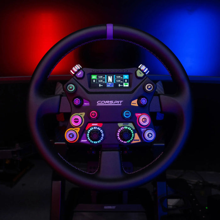 CONSPIT 310 APEX Wheel – ARGB, 2.99" Display, Dual Paddles (310 mm) Conspit
