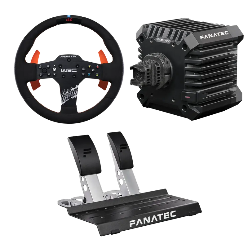 Fanatec CSL Elite WRC Steering Wheel + CSL DD QR2 Wheel Base (5 Nm) + CSL Pedals - Xbox / PC -  Bundle Fanatec / Corsair Fanatec / Corsair Wheel base + Wheel + Pedal Bundle  Sim Race Webshop B.V.