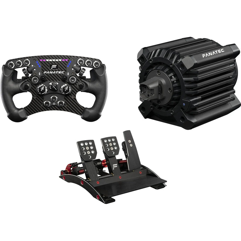 Fanatec ClubSport DD+ Bundle – Formula V2.5 Steering Wheel + V3 Pedals - Playstation Ready / PC Fanatec / Corsair Fanatec / Corsair Wheel base + Wheel + Pedal Bundle  Sim Race Webshop B.V.