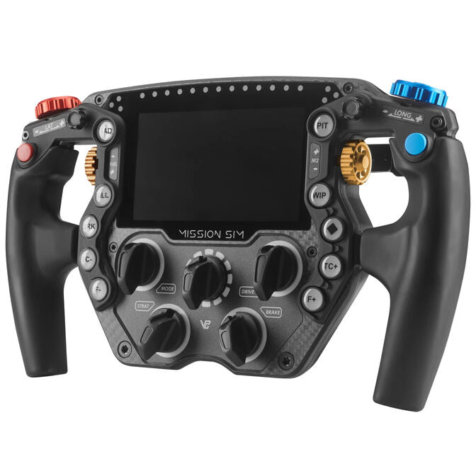 VPG Sim Mission Sim 290 mm steering wheel angled front view