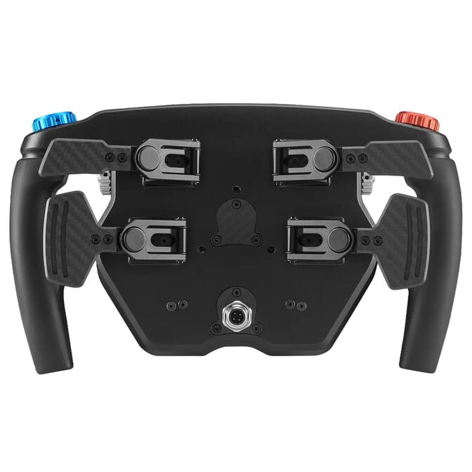 VPG Sim Mission Sim 290 mm steering wheel rear view with paddles and connector