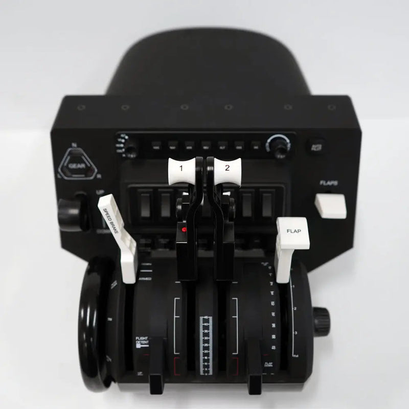 Honeycomb Bravo Throttle Quadrant with Auto Pilot + Annunciator Panel (PC) Honeycomb Honeycomb Throttle  Sim Race Webshop B.V.
