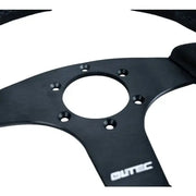 LTEC BAS ECO Steering Wheel Suede 330mm – Flat 3-Spoke Racing Wheel Ltec Ltec Steering Rim  Sim Race Webshop B.V.