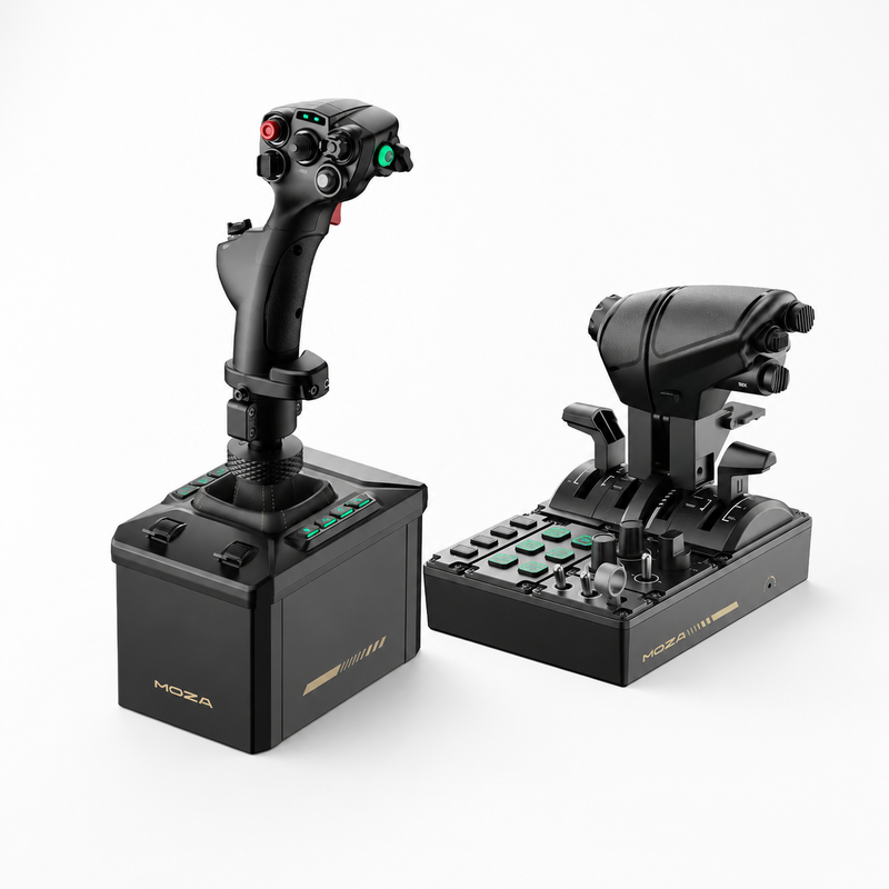 MOZA Flight Simulator Ultimate Bundle – AB6 Force Feedback Base + MHG Flight Stick + MTQ Throttle Quadrant Sim Race Webshop B.V. Sim Race Webshop B.V.   Sim Race Webshop B.V.