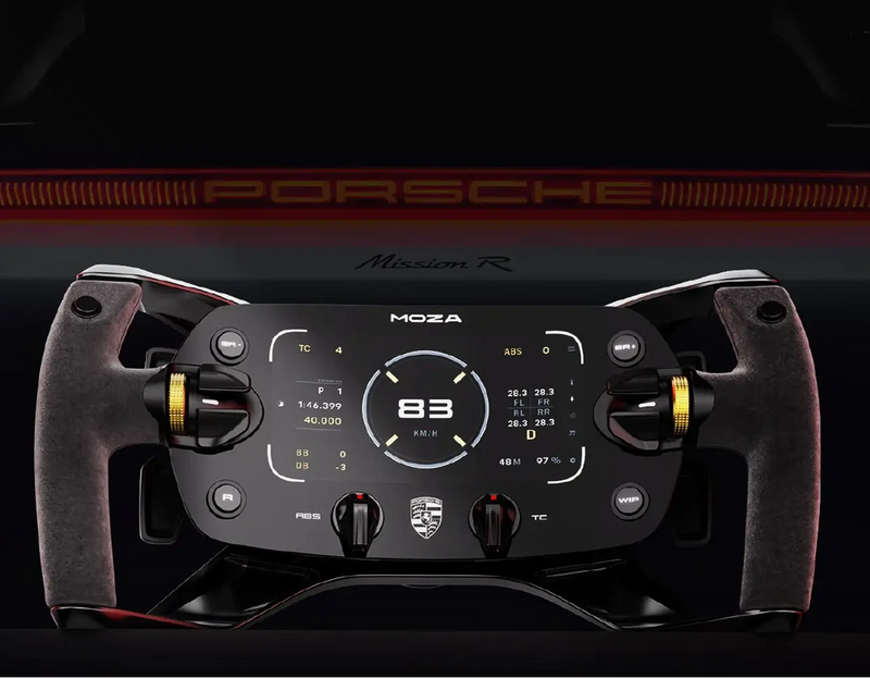 MOZA Racing Porsche Mission R Steering Wheel MOZA Racing MOZA Racing Steering Wheel  Sim Race Webshop B.V.