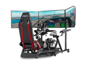 Next Level Racing® Round Tube Freestanding Triple Monitor Stand (Up to 3 x 43”) - Sim Race Webshop B.V. Monitor Stand  Next Level Racing
