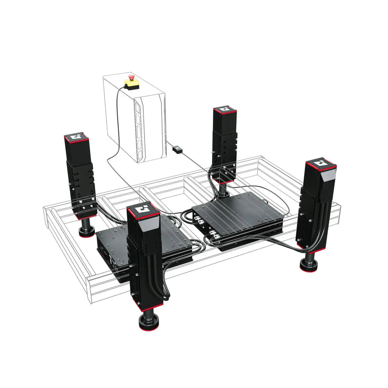 Qubic System - QS-210-PL 3-DOF 4 Axis Motion system Qubic System Qubic System Motion System  Sim Race Webshop B.V.