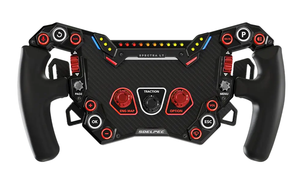 SOELPEC Spectra LT – Formula-Style RGB Sim Racing Wheel - Sim Race ...