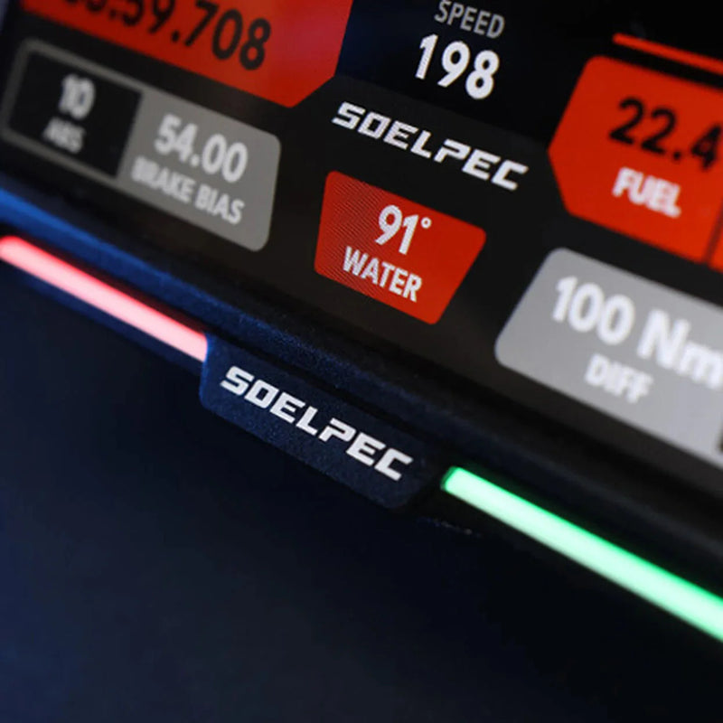 SOELPEC XR-7 Display – Sim Racing Touchscreen with RGB Telemetry (Black) Soelpec Soelpec Data Display (DDU)  Sim Race Webshop B.V.