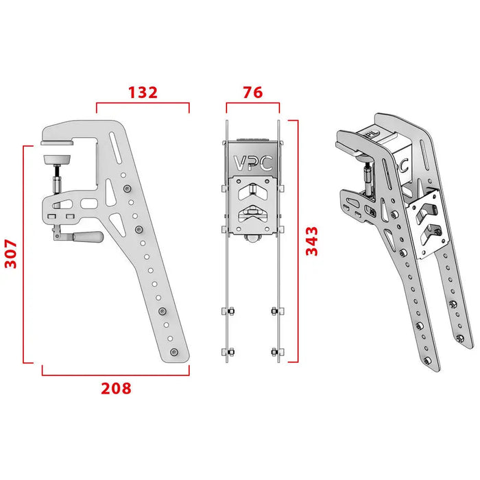 VIRPIL Controls Desk Mount – Black (Size L) Virpil Controls