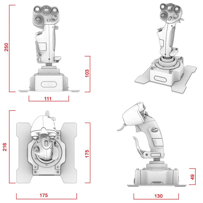 Virpil Controls CDT AEROMAX Right hand - Flight Stick Virpil Controls