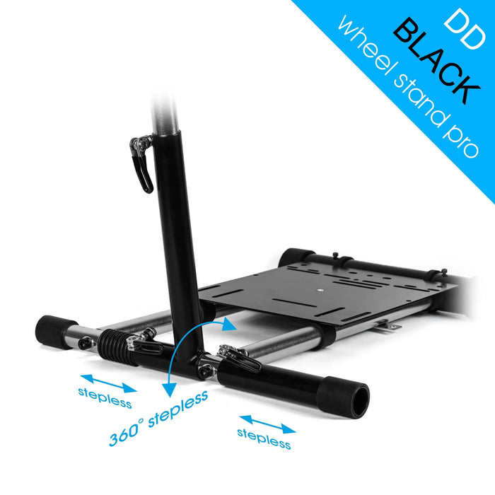 Wheel Stand Pro DD for Logitech, Fanatec, Moza Racing R9, R12 - BLACK Wheel Stand Pro