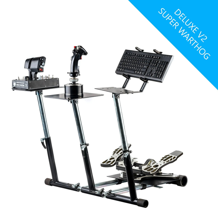 Wheel Stand Pro for Thrustmaster HOTAS WARTHOG™, Saitek X-55, X52/Pro, X65 – Deluxe V2 Wheel Stand Pro