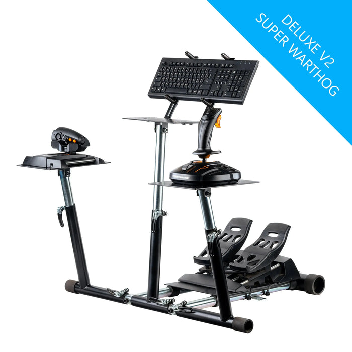 Wheel Stand Pro for Thrustmaster HOTAS WARTHOG™, Saitek X-55, X52/Pro, X65 – Deluxe V2 Wheel Stand Pro