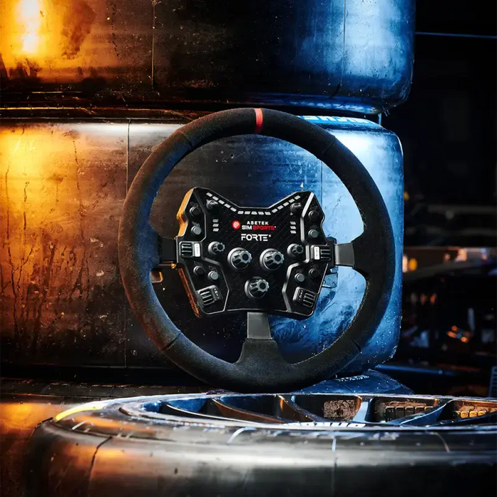 Asetek SimSports Dished Suede Rim - Steering Rim