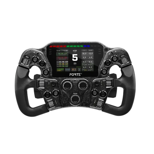 Asetek SimSports Forte® Formula Pro Steering Wheel - LMP Handles - Button Box