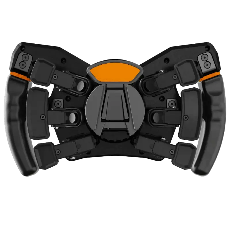 ASETEK Forte Formula Steering Wheel Magnetic Input Paddles - on wheel