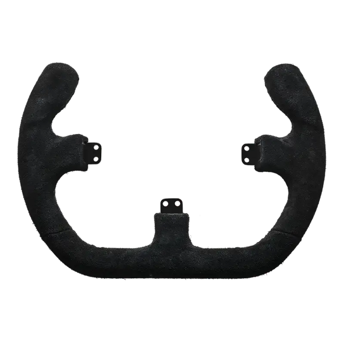 ASETEK OPEN D BLACK SUEDE RIM - front view