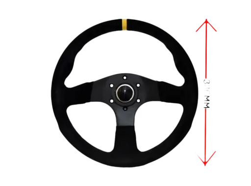 LTEC - 3 SPAAKS 330mm Suede Vlak - Steering Wheel