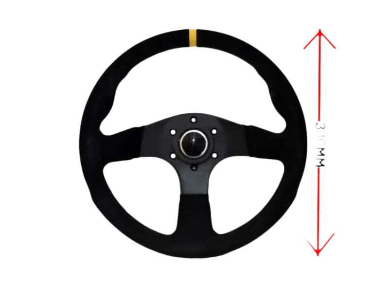 LTEC - 3 SPAAKS 330mm Suede Vlak - Steering Wheel