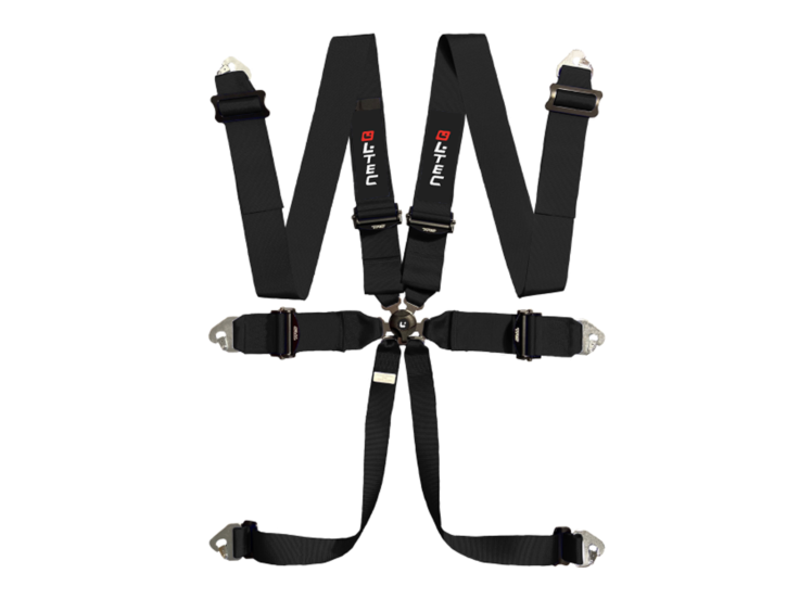 LTEC Magnum Ultralite 6-Point Racing Harness – Black – photo 6