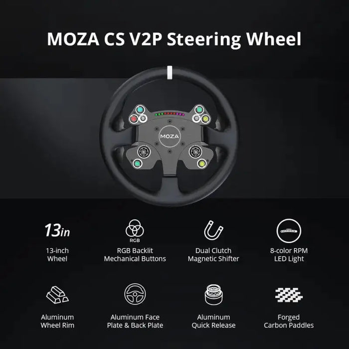 Moza Racing CS V2P Steering Wheel - Steering Wheel