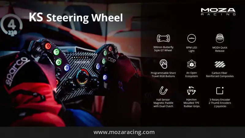 Moza Racing KS Steering Wheel - Steering Wheel