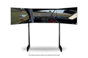Next Level Racing ELITE FREESTANDING TRIPLE MONITOR STAND ADD ON CARBON GREY - Front view