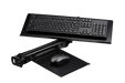 Next Level Racing - ELITE KEYBOARD AND MOUSE TRAY- BLACK EDITION - Front view + keyboad and mouse