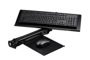 Next Level Racing - ELITE KEYBOARD AND MOUSE TRAY- BLACK EDITION - Front view + keyboad and mouse