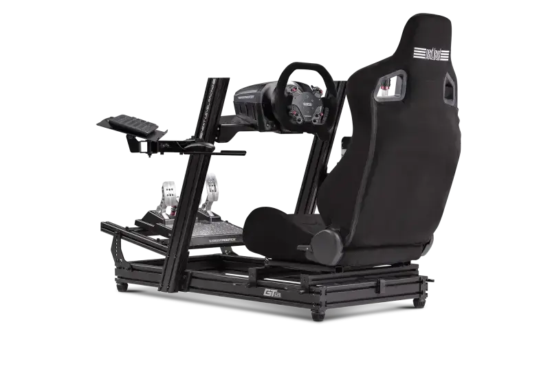 Next Level Racing - ELITE KEYBOARD AND MOUSE TRAY- BLACK EDITION - Mounted on a GT-Elite