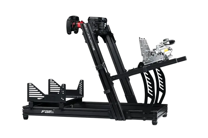 Next Level Racing F-GT ELITE LITE FRONT & SIDE MOUNT EDITION - Side view + Fanatec CSL DD