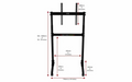 Next Level Racing - Free Standing Single Monitor stand - size