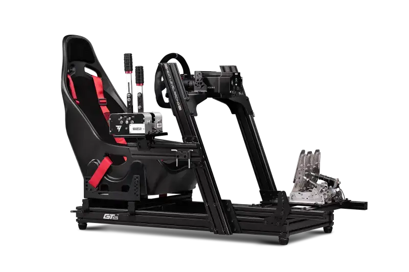 Next Level Racing GT-ELITE FRONT AND SIDE MOUNT EDITION - back view + Simucube