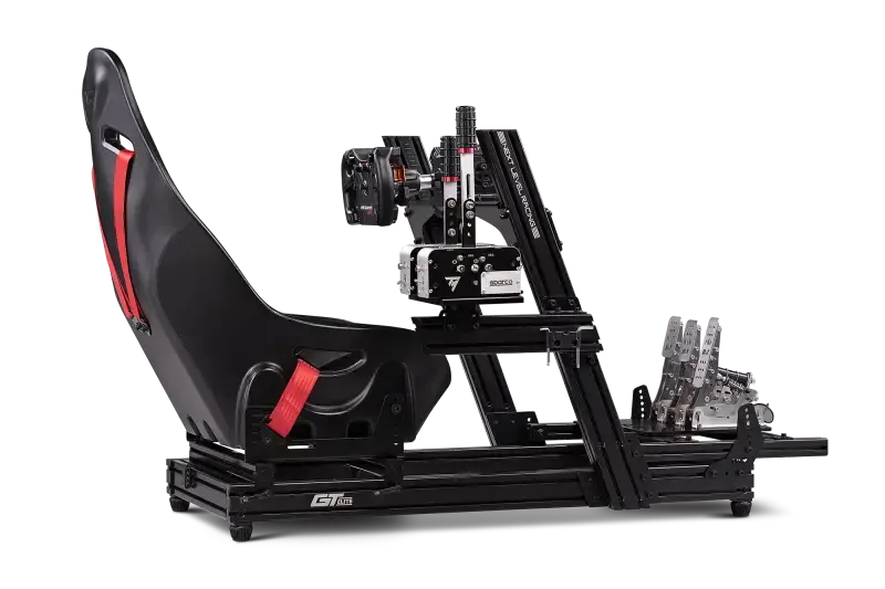Next Level Racing GT-ELITE FRONT AND SIDE MOUNT EDITION - back view + Fanatec