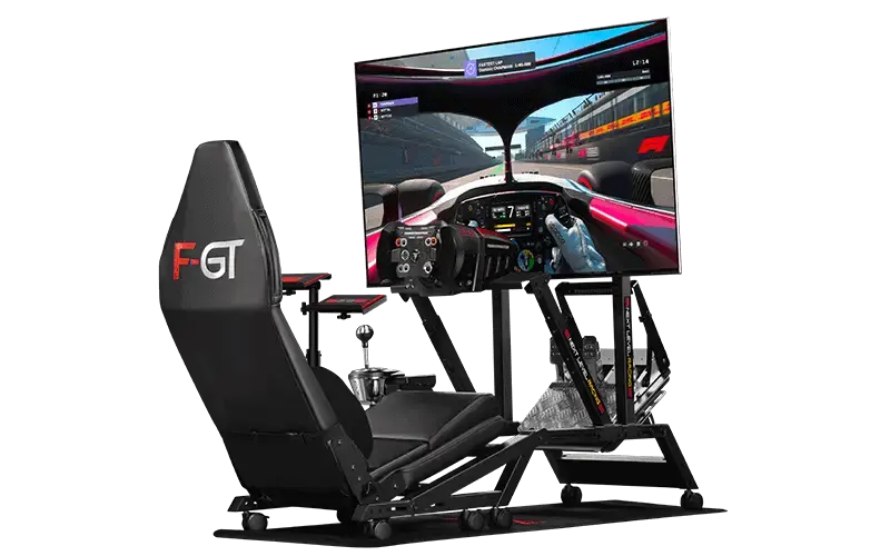 f-gt monitor stand in use
