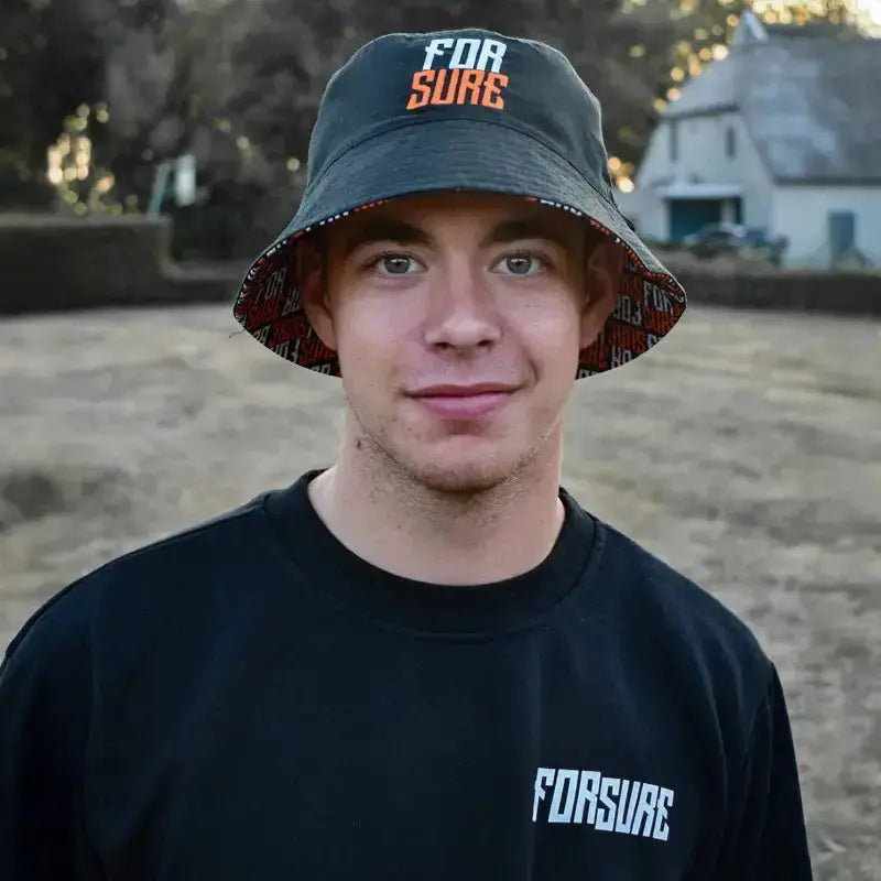 Reversible Bucket Hat FOR SURE PULSE Bucket Hat