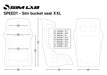 Sim-Lab Speed 1 Sim Racing Bucket Seat - Bucket seat