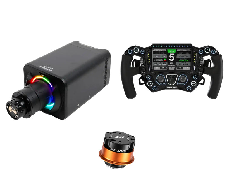 Simagic Alpha EVO Pro 18 Nm + SOELPEC Steering Wheel + QR-A Bundle — SOELPEC - Spectra XR — BASALT