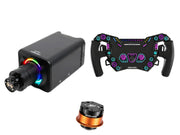 Simagic Alpha EVO Pro 18 Nm + SOELPEC Steering Wheel + QR-A Bundle — SOELPEC Spectra LT – Formula-Style RGB Sim Racing Wheel — ARCTIC
