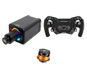 Simagic Alpha EVO Pro 18 Nm + SOELPEC Steering Wheel + QR-A Bundle — SOELPEC Spectra LT – Formula-Style RGB Sim Racing Wheel — BASALT