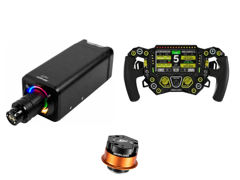 Simagic Alpha EVO Ultra 28 Nm + SOELPEC Steering Wheel + QR-A Bundle — SOELPEC - Spectra XR — NEON