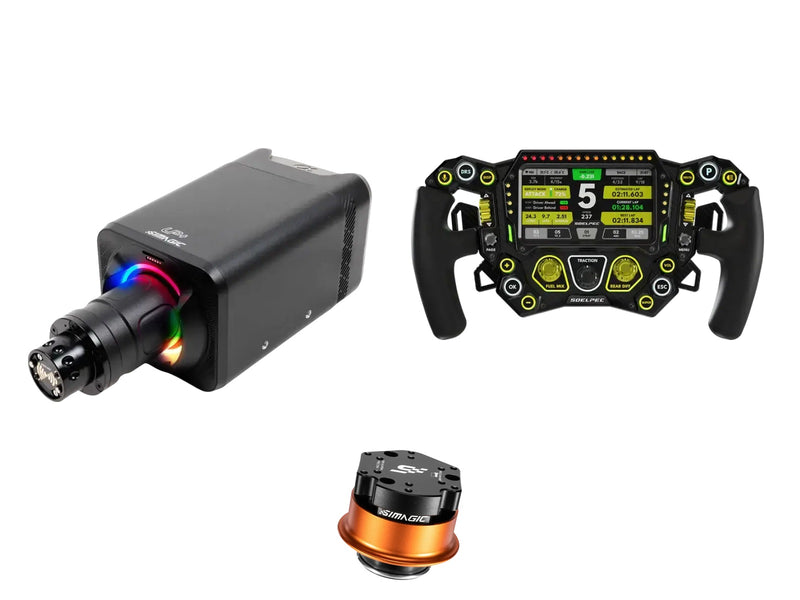 Simagic Alpha EVO 12 Nm + SOELPEC Steering Wheel + QR-A Bundle — SOELPEC - Spectra XR — NEON