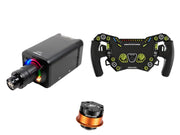 Simagic Alpha EVO 12 Nm + SOELPEC Steering Wheel + QR-A Bundle — SOELPEC Spectra LT – Formula-Style RGB Sim Racing Wheel — NEON