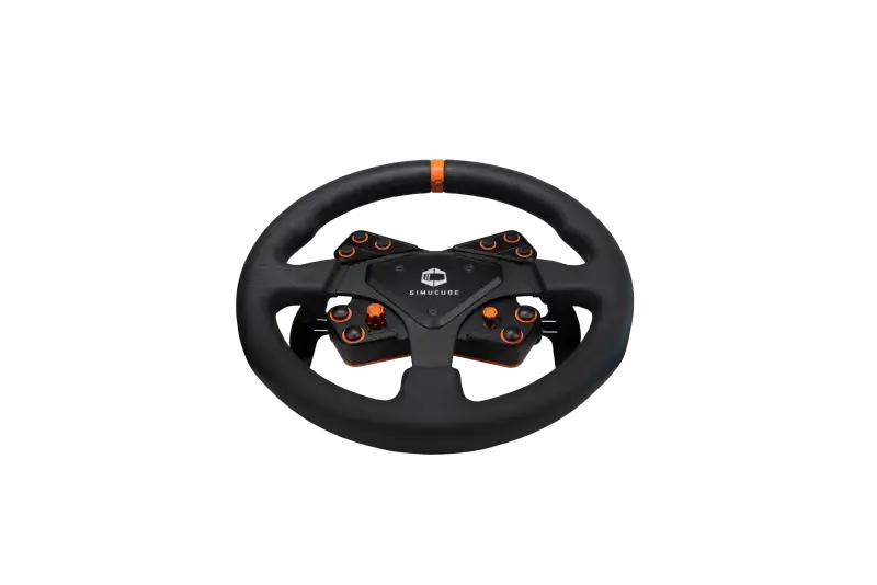 Simucube Tahko Round-23 Wheel Orange and Black Edition - Steering Wheel